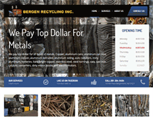 Tablet Screenshot of bergenrecycling.com